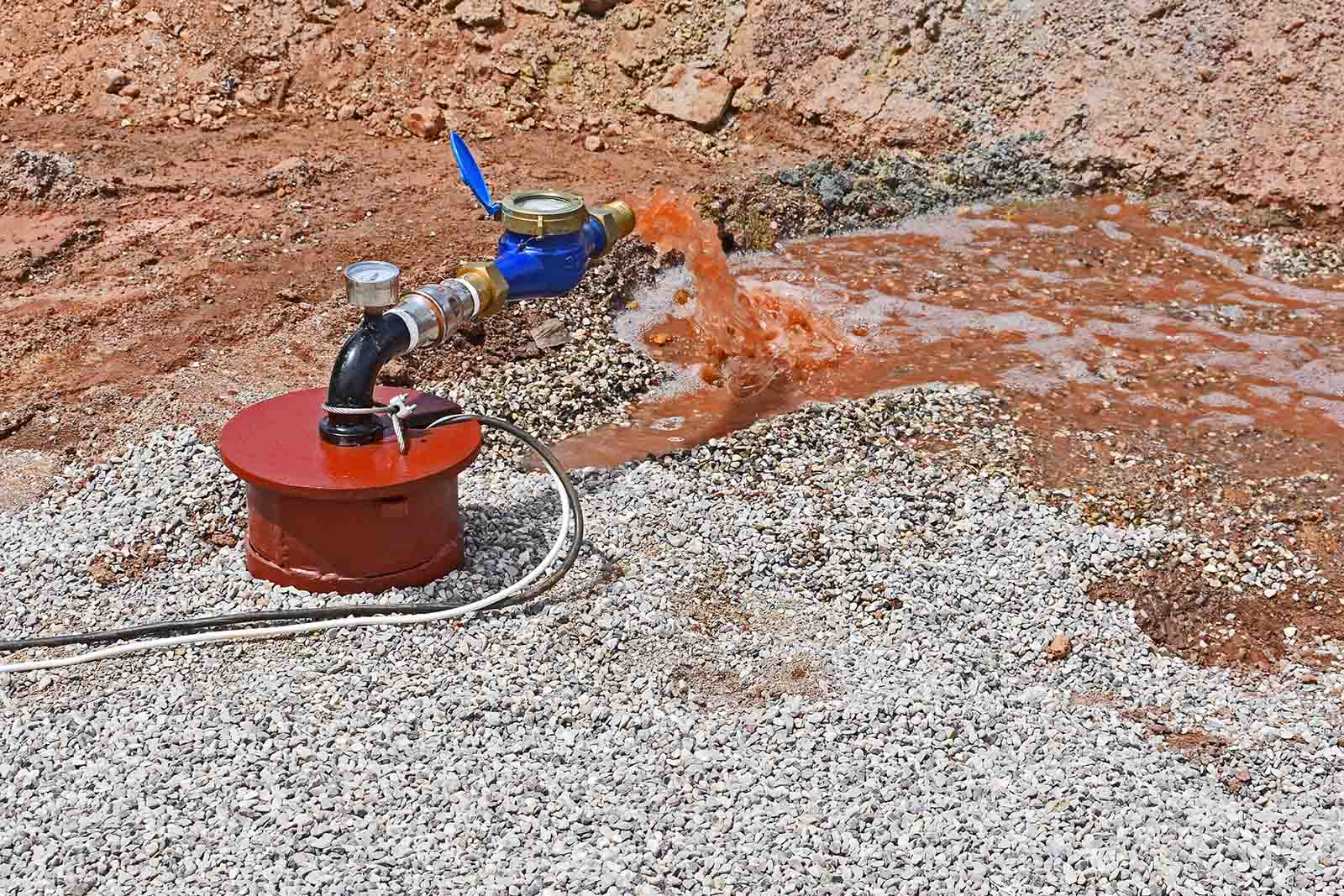 Δοκιμαστική άντληση σε γεώτρηση νερού